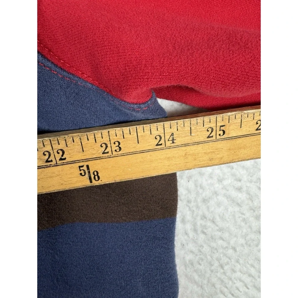 Vintage RALPH LAUREN Rugby Polo Striped - Men's Large - Red Blue